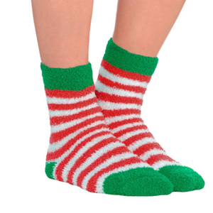 Why should you wear fuzzy socks at home?