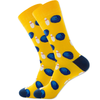 Customized Cotton Mens Fashion Fun Crew Happy Feet Socks Personalised