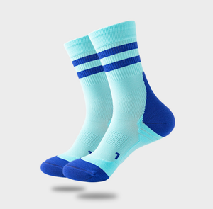 Custom Unisex Quick Dry Athletic Compression Crew Socks for Running